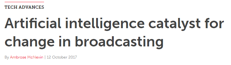 AI broadcasting change